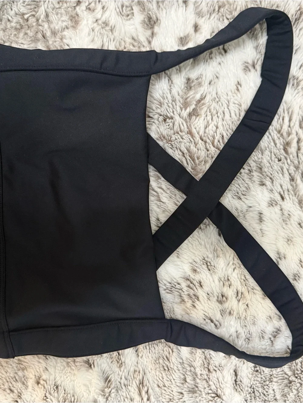 Free People Black High-Waist One Piece (yoga pant material)